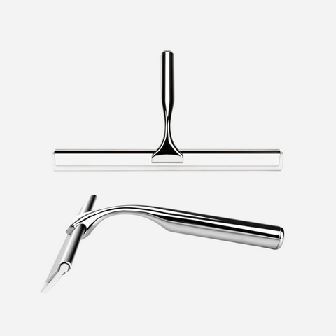 Narsati PureStream™ – Escobilla de Ducha de Acero Inoxidable