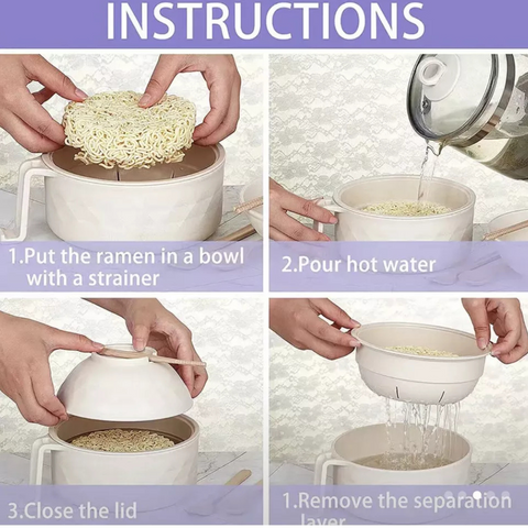 Narsati Ramen Delight™ – Set de Bol Artesanal 6 en 1