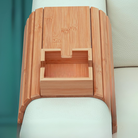 Narsati SofaFlex™ – Bandeja de Bambú Adaptable para Sofá
