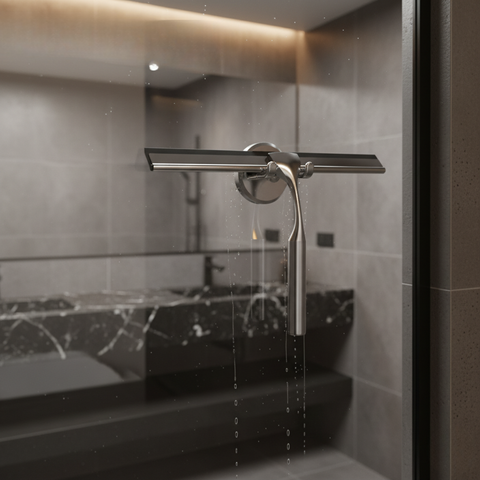 Narsati PureStream™ – Escobilla de Ducha de Acero Inoxidable