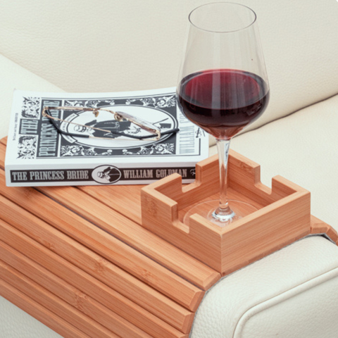 Narsati SofaFlex™ – Bandeja de Bambú Adaptable para Sofá