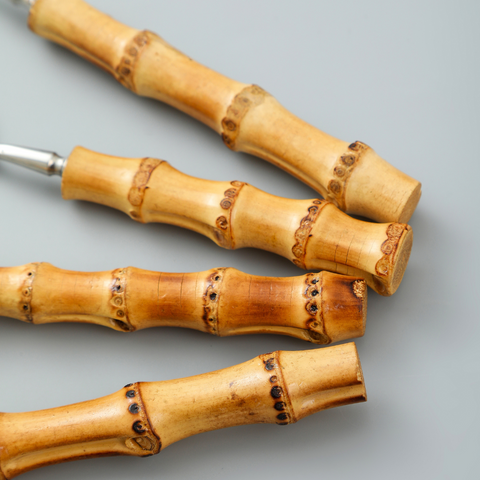 Narsati Bamboo Elite™ – Cubertería de Acero y Bambú Natural