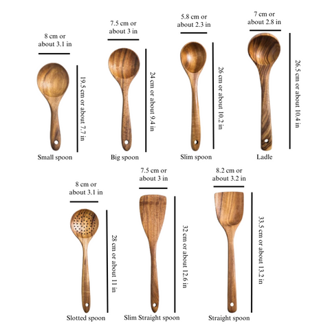 Narsati Artisan Wood™ – Set de Cocina de Madera Natural