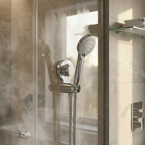 Narsati FlexShower™ – Soporte de Ducha Ajustable con Ventosa