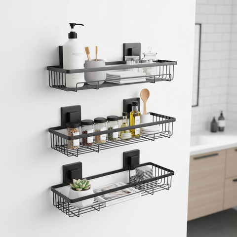 Narsati Nexus™ – Estante de Ducha con Succión Ultra-Fuerte